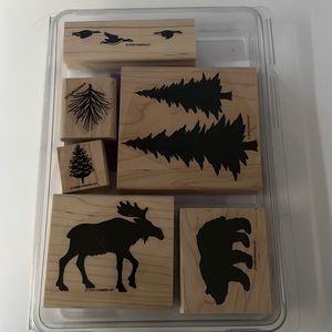 Stampin’ Up Definitely Decorative Pines Wood Stamp Set